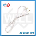 VDE CE 250V 10A 16A 3pin weißes europäisches Netzkabel